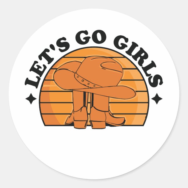 Adesivo Vamos Ir Meninas, Meninas Noite Fora (Frente)