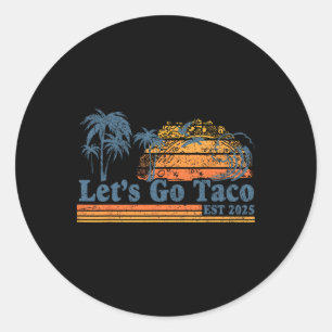 Adesivo Vamos Lá Taco Est 2025 Divertido Retro Golfo De Ta
