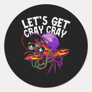 Adesivo Vamos Obter Cray Dabbing Crawfish Mardi Gras Men W