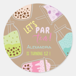 Adesivo Vamos par tea bobba aniversário