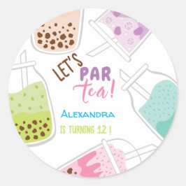 Adesivo Vamos par tea bobba aniversário