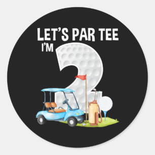 Adesivo Vamos Par Tee Estou no meu 2º Aniversário Festa de