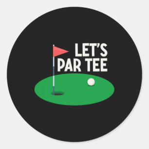 Adesivo Vamos Par Tee Presentes Engraçados de Golfe Golfer