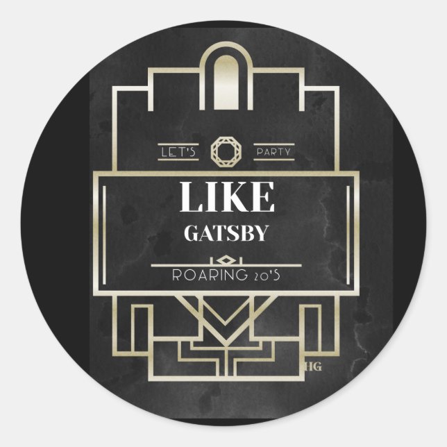 Adesivo Vamos Party Like Gatsby Sticker (Frente)