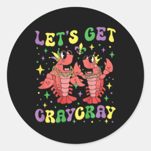 Adesivo Vamos Pegar Crayfish Mardi Gras Homens