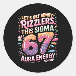 Adesivo Vamos Pegar Sendy Rizzlers Sigma 67 Aura Energy Te