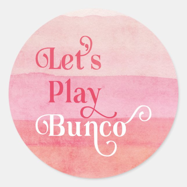 Adesivo Vamos Play Bunco Pink Modern (Frente)