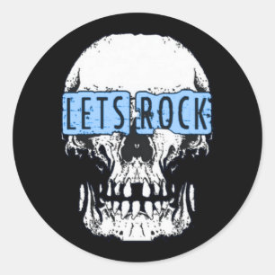 Adesivo Vamos Rock Skull