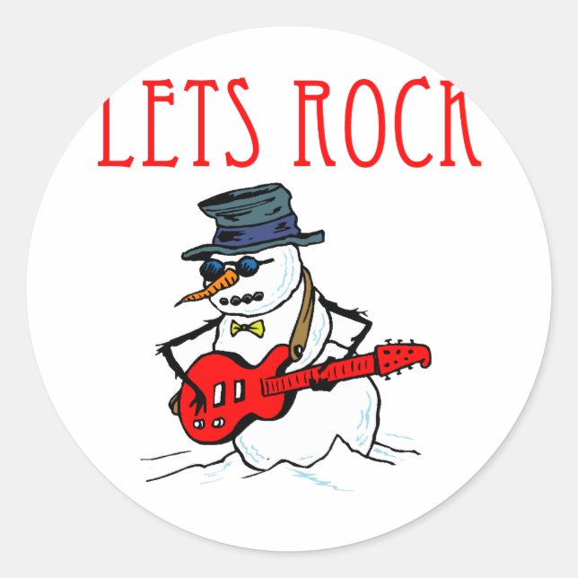 Adesivo Vamos Rock Snowman (Frente)