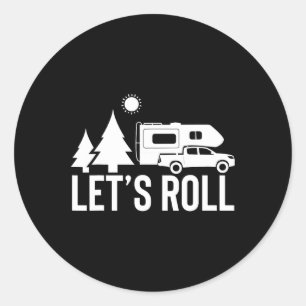 Adesivo Vamos Rolando Camper de Caminhão Presente Divertid