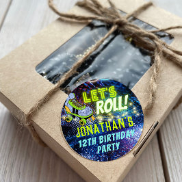 Adesivo Vamos Roll Brilhante Roll Skating Boys Partido Fav