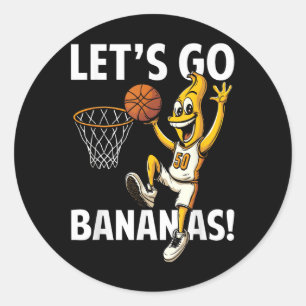 Adesivo Vamos Ser Bananas Jogador De Basquete Com Bananas 