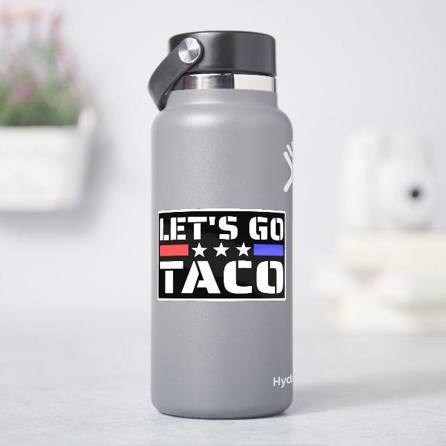 Adesivo Vamos Taco Engraçados Tacos (HidroFlask)