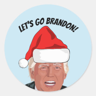 ADESIVO VAMOS VÁ BRANDON! TRUMP CHRISTMAS
