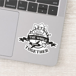 ADESIVO VAMOS VIAGEM MUNDO JUNTO