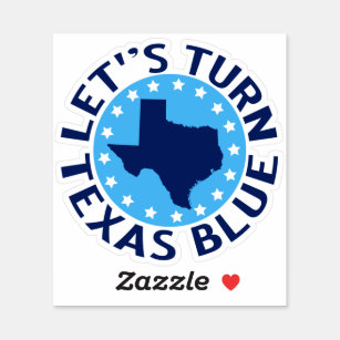 Adesivo Vamos vira Texas Blue Vote Democrata