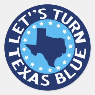 Adesivo Vamos vira Texas Blue Vote Democrata