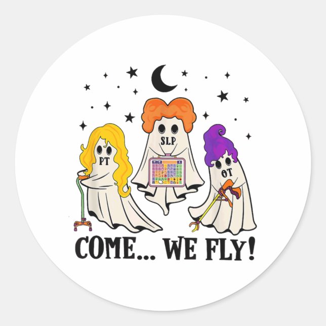 Adesivo Vamos Voar Engraçados, Panceler, Enfermeiro Ghost  (Frente)
