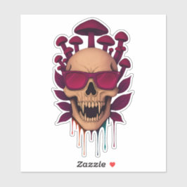 Adesivo Vampire Mushroom Skull
