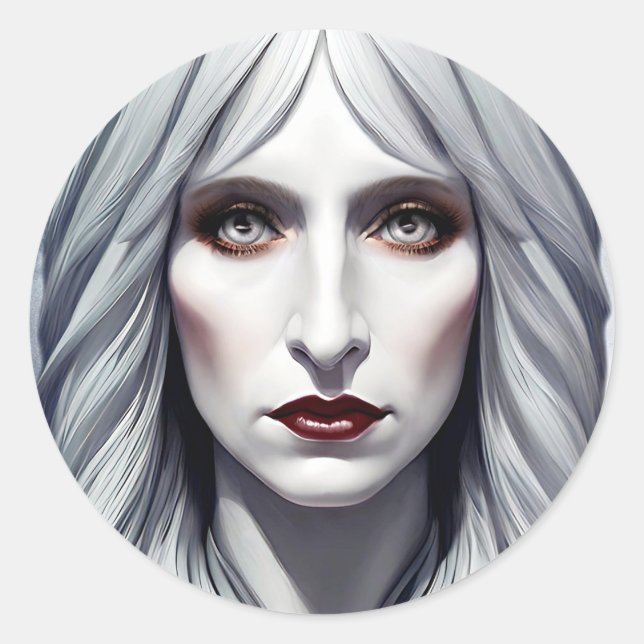 Adesivo Vampiro Bruxa Fantasia Dark art (Frente)