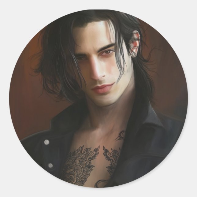 Adesivo Vampiro de rock (Frente)