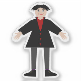 Adesivo Vampiro do Dia das Bruxas