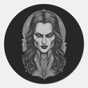 Adesivo Vampiro do Dia das Bruxas 3, assustador, aterroriz