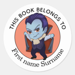 Adesivo Vampiro Este Livro Pertence Personalizado