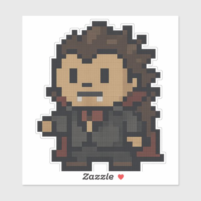 Adesivo vampiro hedgehog 6x6 (Folha)