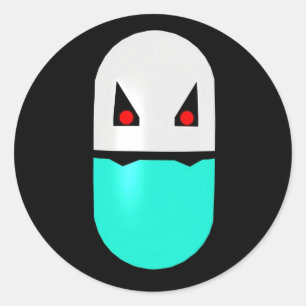 Adesivo Vampiro Prozac - Pílula de cor 001