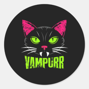 Adesivo Vampurr Cat Black Halloween Vampiro Spookire