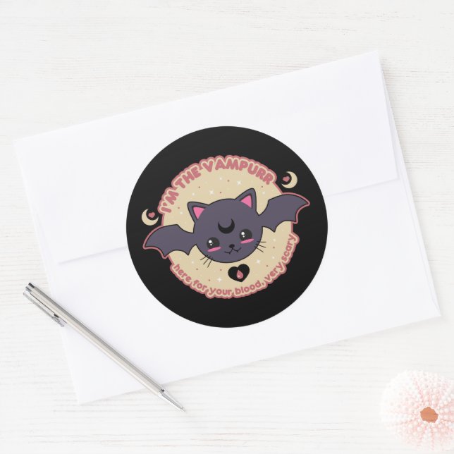 Adesivo Vampurr Creepy Fofo (Envelope)