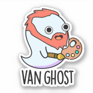 Adesivo Van Ghost Funny Artist Ghost Pun