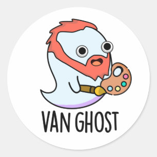 Adesivo Van Ghost Funny Artist Ghost Pun