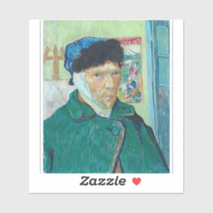 Adesivo Van Gogh - Autorretrato com Ouvido Bandinado