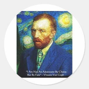 Adesivo Van Gogh "Aventureiro Por Destino" Presentes Camis