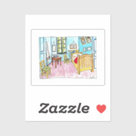 Adesivo Van Gogh Bedroom tribute painting by me.