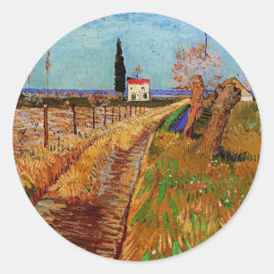 Adesivo Van Gogh - Caminho através de um Campo