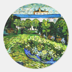 Adesivo Van Gogh - Jardim de Daubigny, pintura famosa,