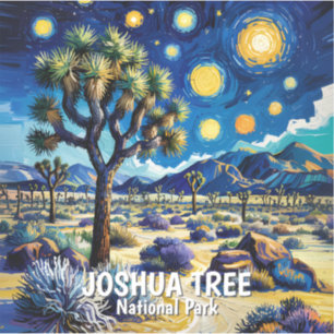 Adesivo Van Gogh Moderno Joshua Tree Deserto de Mojave Cam