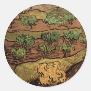 Adesivo Van Gogh Olive Trees Contra um Morro