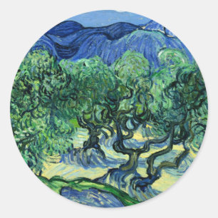Adesivo Van Gogh - Oliveiras com Alpilles,