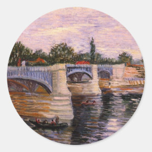 Adesivo Van Gogh Rio Sena com Pont del Grande Jette