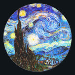Adesivo Van Gogh Starry Night Fine Art<br><div class="desc">Starry Night,  belas artes de Vincent van Gogh.</div>