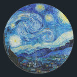 Adesivo Van Gogh Starry Night. Impressionismo arte de vint<br><div class="desc">O adesivo "A Noite Estrelada" de Van Gogh.</div>