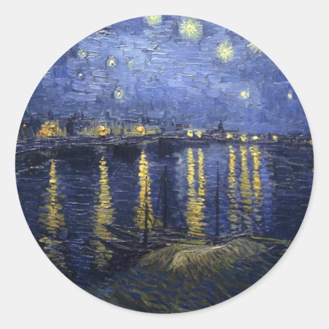 Adesivo Van Gogh Starry Night Over the Rhone (Frente)