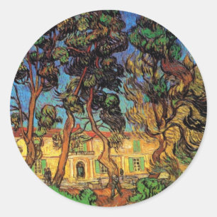 Adesivo Van Gogh Trees no Jardim, Hospital Santo Paul