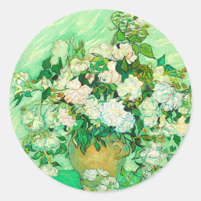 Adesivo Van Gogh White Roses (Frente)