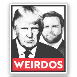 Adesivo Vance Anti Trump - Weirdos
