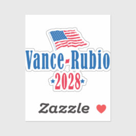 Adesivo Vance Rubio 2028 (flag)
